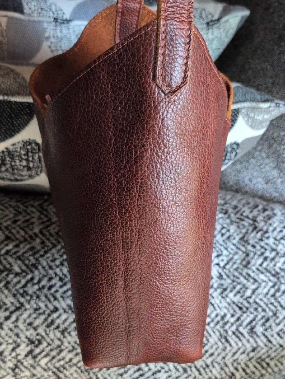 Portland Leather Nutmeg Large Naomi Shoulder Bag Euc - Picture 4 of 13